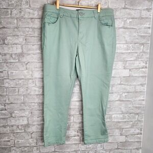 Democracy Pants Mint Light Green Ab"solution Slim Fit 16W